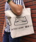 Null-Meta - Moneko Large Tote Bag Natural thumbnail 2