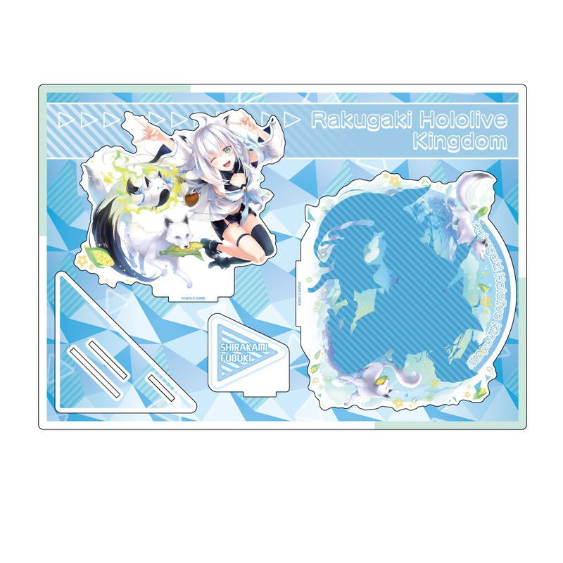 Rakugaki Kingdom x Hololive: Shirakami Fubuki - Big Acrylic Diorama image 1
