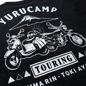 Yuru Camp - Touring T-shirt Black (XL Size) (Re-run)