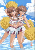A Certain Scientific Railgun T - B2 Tapestry Misaka Mikoto & Misaka Sisters thumbnail 2