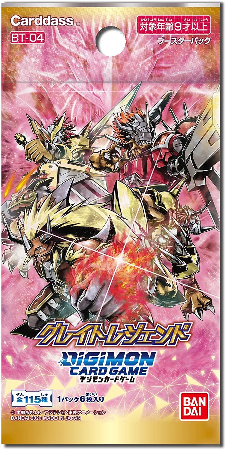 Digimon Card Game Booster Ver. 4.0 Great Legend BT-04 (24 packs) (Re-run)