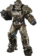 Fallout 1/6 Scale Pre-Painted Action Figure: T-60 Camouflage Power Armor thumbnail 1