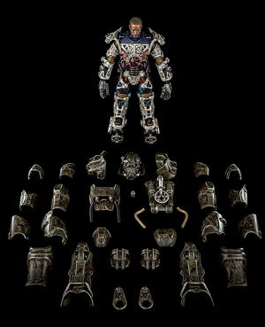 Fallout 1/6 Scale Pre-Painted Action Figure: T-60 Camouflage Power Armor