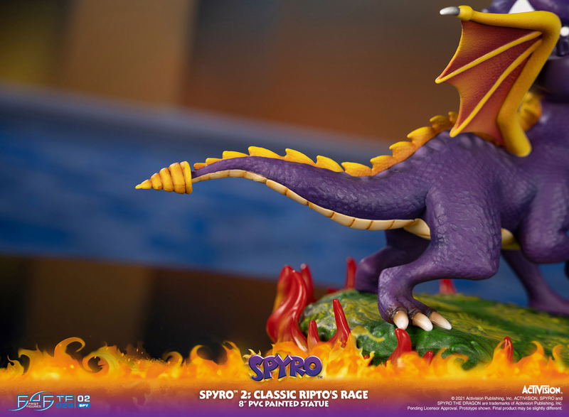 Spyro The Dragon PVC Painted Statue: Spyro 2 Classic Ripto's Rage [Standard Edition] image 26