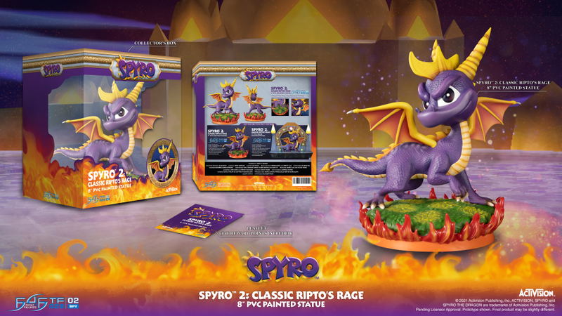 Spyro The Dragon PVC Painted Statue: Spyro 2 Classic Ripto's Rage [Standard Edition] image 30