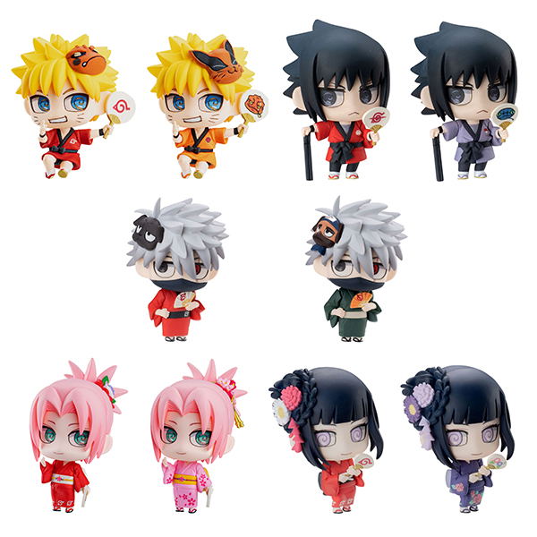 Chimi Mega 10th Anniversary Project Petit Chara Land Naruto Shippuden: 10th Anniversary Festival Dattebayo! (Set of 10 Pieces) image 1