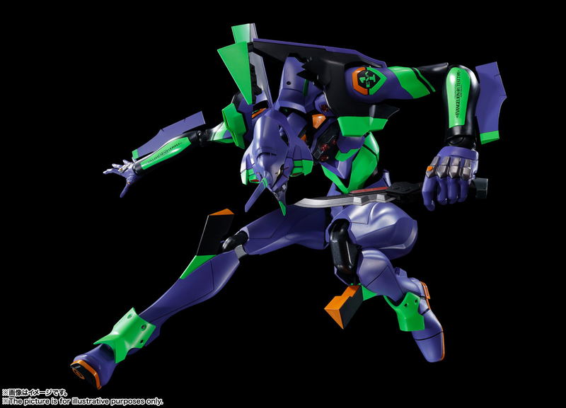 Dynaction Rebuild of Evangelion: Humanoid Decisive Weapon Artificial Human Evangelion EVA-01 + Cassius Spear (Renewal Color Edition) image 10