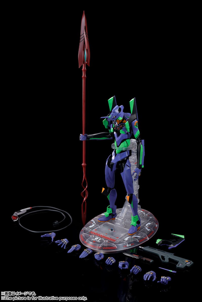 Dynaction Rebuild of Evangelion: Humanoid Decisive Weapon Artificial Human Evangelion EVA-01 + Cassius Spear (Renewal Color Edition) image 15