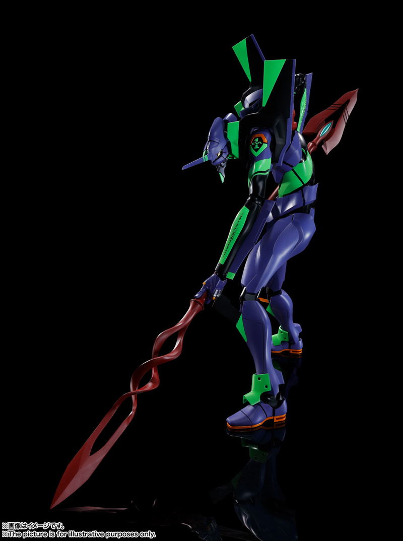 Dynaction Rebuild of Evangelion: Humanoid Decisive Weapon Artificial Human Evangelion EVA-01 + Cassius Spear (Renewal Color Edition) image 2