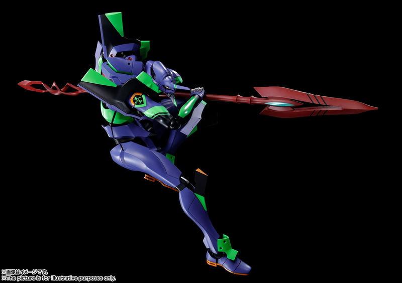 Dynaction Rebuild of Evangelion: Humanoid Decisive Weapon Artificial Human Evangelion EVA-01 + Cassius Spear (Renewal Color Edition) image 3