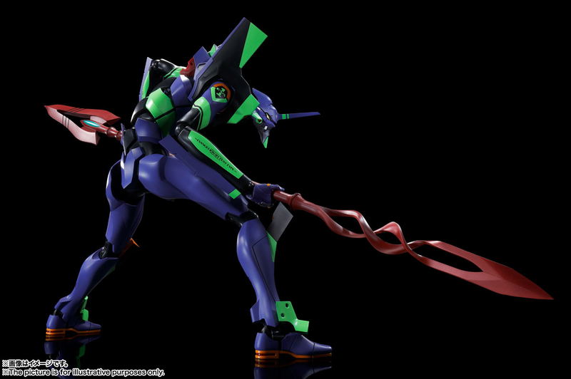 Dynaction Rebuild of Evangelion: Humanoid Decisive Weapon Artificial Human Evangelion EVA-01 + Cassius Spear (Renewal Color Edition) image 5
