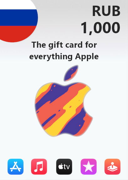 Apple Gift Card 1000 RUB | Russia Account <span class="ext ext_digital">digital</span> image 1