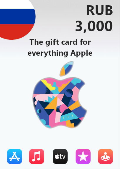 Apple Gift Card 3000 RUB | Russia Account <span class="ext ext_digital">digital</span> image 1