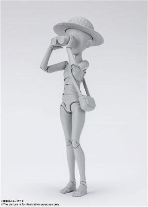 S.H.Figuarts Body-chan: Ken Sugimori Edition DX Set (Gray Color Ver.) (Re-run)