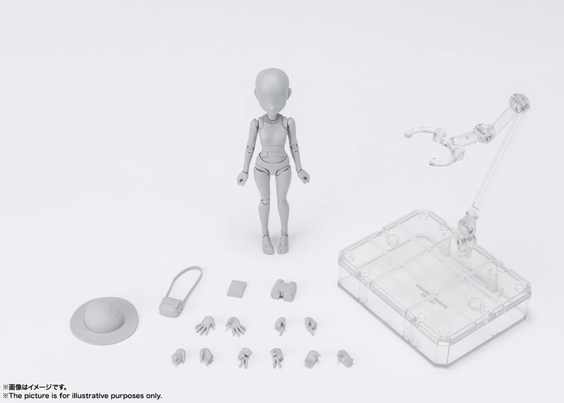 S.H.Figuarts Body-chan: Ken Sugimori Edition DX Set (Gray Color Ver.) (Re-run) image 7