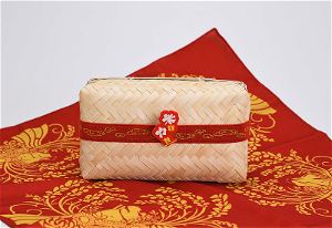Sakuna: Of Rice And Ruin - Bamboo Wicker Lunch Box And Cloth Wrap Set