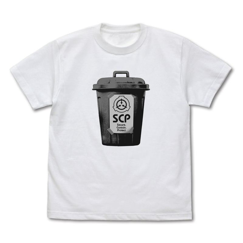 Scp Foundation Garbage Can T-shirt White (L Size) image 1