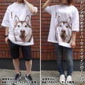 Hamaji - Chante Big Silhouette T-shirt White (XL Size) thumbnail 2