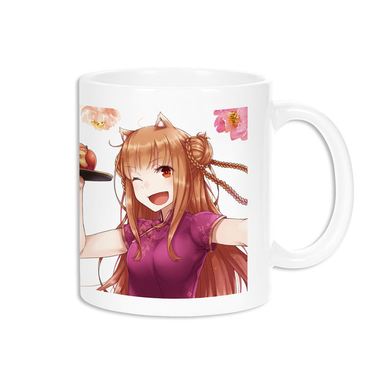 Spice And Wolf: Ju Ayakura New Illustration - Holo Chinese Dress Version Mug image 1