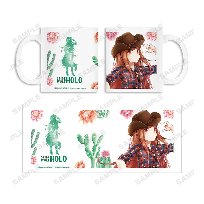 Spice And Wolf: Ju Ayakura New Illustration - Holo Western Girl Version Mug image 4