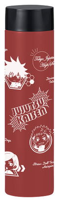 Jujutsu Kaisen Mini Stainless Bottle First-year Student Pattern Red thumbnail 1