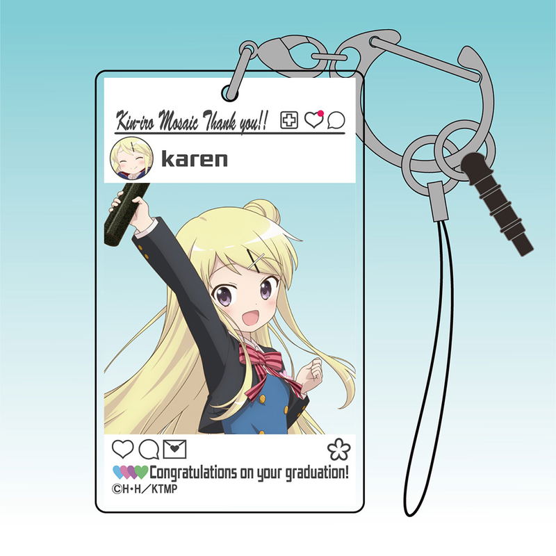 Kiniro Mosaic Thank you - SNS-style acrylic multi-key chain image 2