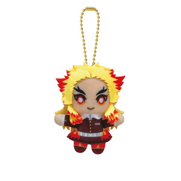 Demon Slayer: Kimetsu no Yaiba Plush Keychain: Rengoku Kyojuro image 1