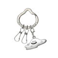 Dragon Quest Smile Slime Metal Key Ring Liquid Metal Slime (Re-run) thumbnail 1