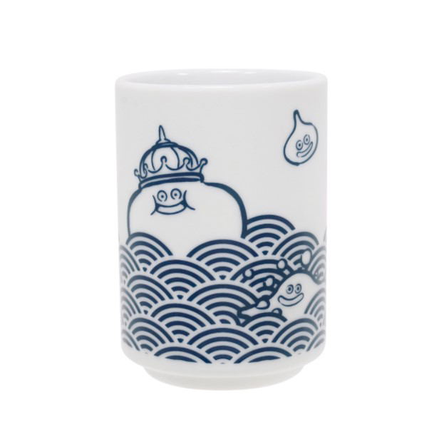 Dragon Quest - Smile Slime Japanese Style Series Japanese Teacup: Slime Wave Pattern (Re-run) image 1