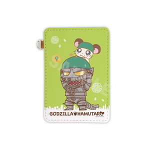 Godziham-kun: Mecha Godzilla And Cappy 04 Leather Pass Case_