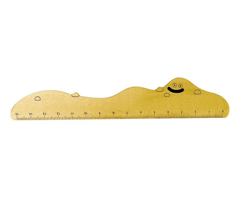 Dragon Quest: Liquid Metal Slime 35th Anniversary Version Metal Ruler (15cm) image 1