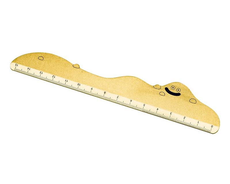 Dragon Quest: Liquid Metal Slime 35th Anniversary Version Metal Ruler (15cm) image 2