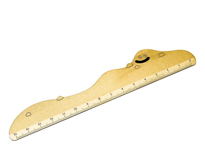 Dragon Quest: Liquid Metal Slime 35th Anniversary Version Metal Ruler (15cm) image 3