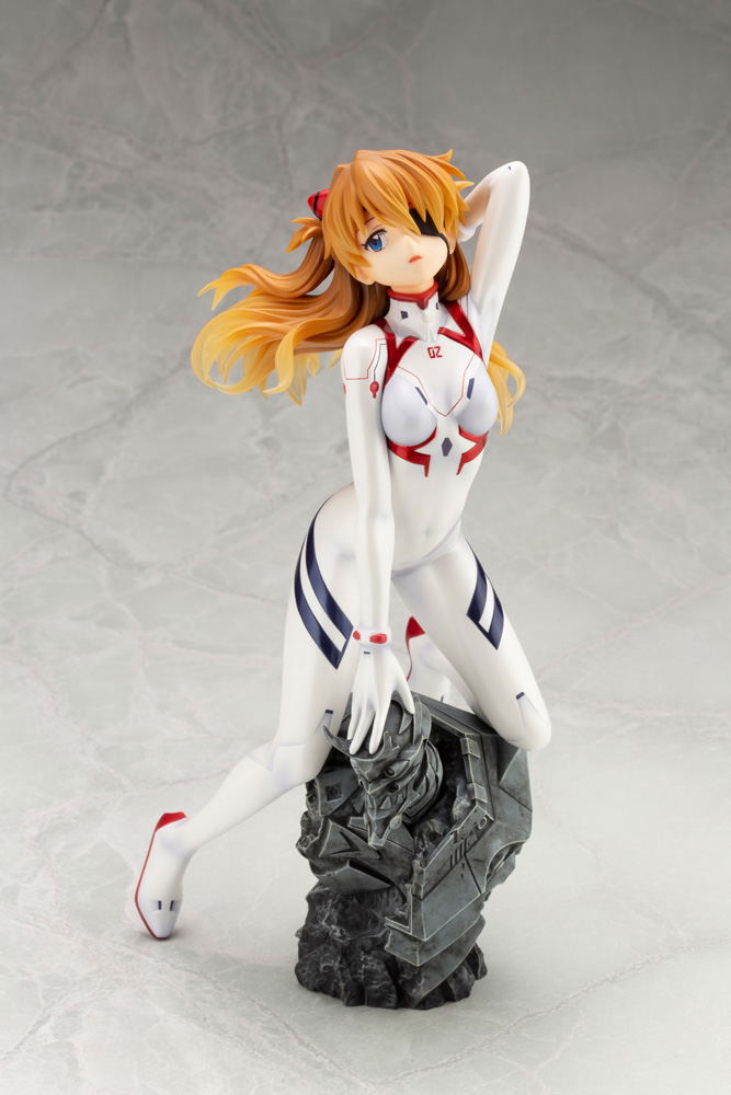 Evangelion 3.0+1.0 Thrice Upon a Time 1/6 Scale Pre-Painted Figure: Asuka Shikinami Langley White Plugsuit Ver. image 3