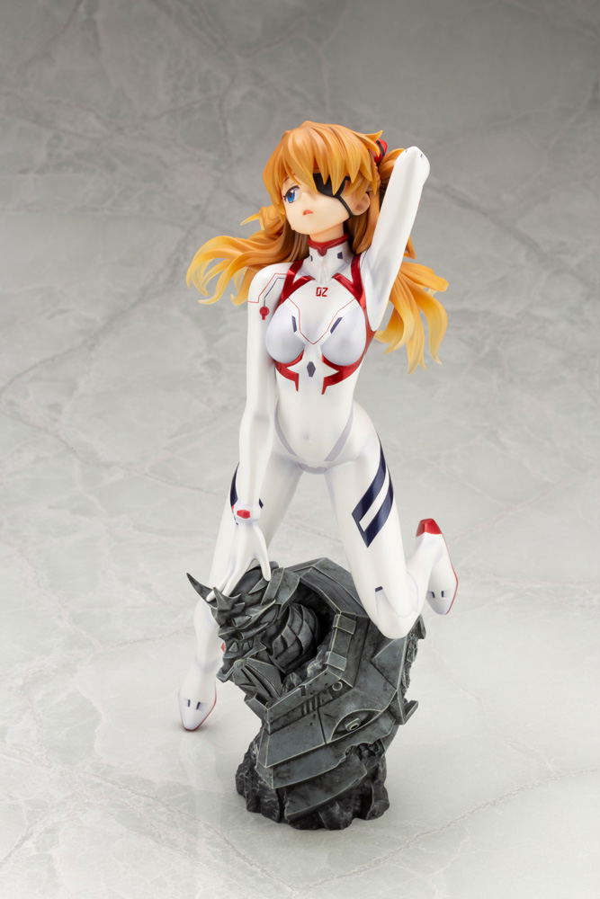 Evangelion 3.0+1.0 Thrice Upon a Time 1/6 Scale Pre-Painted Figure: Asuka Shikinami Langley White Plugsuit Ver. image 4
