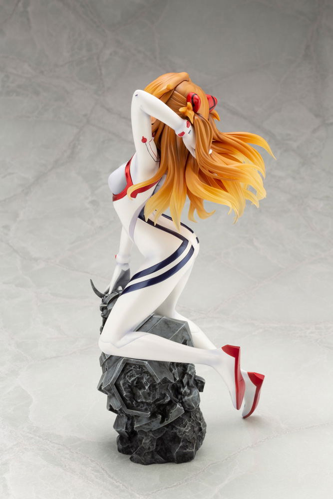 Evangelion 3.0+1.0 Thrice Upon a Time 1/6 Scale Pre-Painted Figure: Asuka Shikinami Langley White Plugsuit Ver. image 6