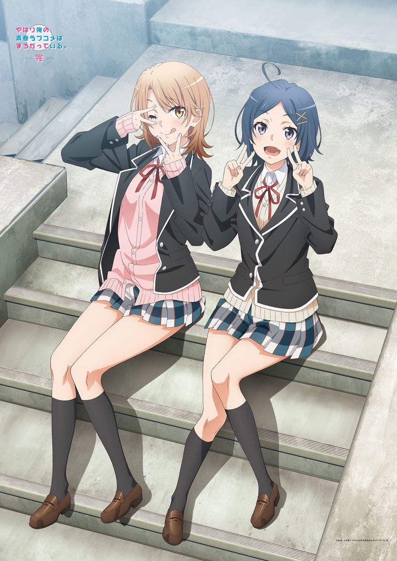 My Teen Romantic Comedy SNAFU Climax! - Iroha And Komachi New Illustration B1 Wall Scroll image 1