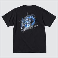 UT Pokemon Meguru Yamaguchi - Mewtwo Men's T-shirt Black (L Size)