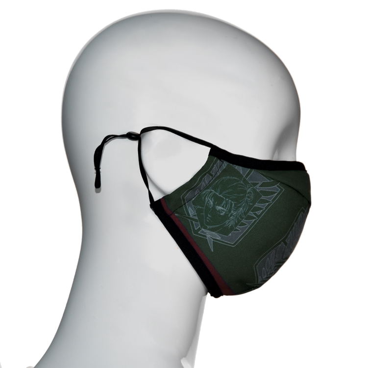 Attack On Titan -Emblem Eren Green x Dark Red- Mask image 3