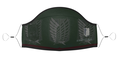 Attack On Titan -Emblem Eren Green x Dark Red- Mask thumbnail 1