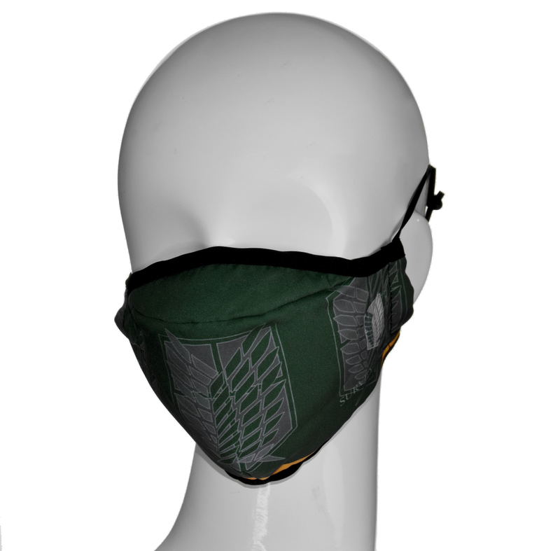 Attack On Titan -Emblem Eren Green x Yellow- Mask image 2