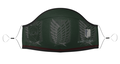 Attack On Titan -Emblem Levi Green x Dark Red- Mask thumbnail 1