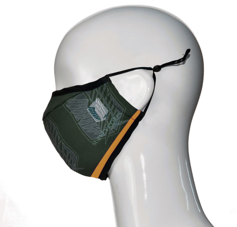 Attack On Titan -Emblem Levi Green x Yellow- Mask image 4