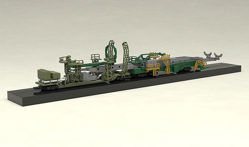 MODEROID 1/150 Scale Plastic Model: Soyuz Rocket & Transport Train (Re-run) image 8