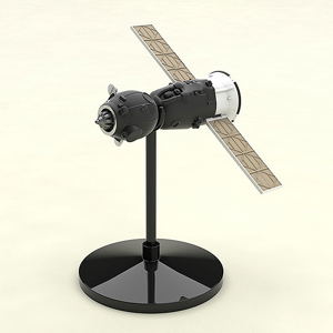 MODEROID 1/150 Scale Plastic Model: Soyuz Rocket & Transport Train (Re-run)_