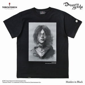 Demon's Souls Torch Torch T-shirt Collection: Maiden in Black Black (M Size)_