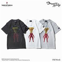 Demon's Souls Torch Torch T-shirt Collection: Yellow Robe Ink Black (L Size)