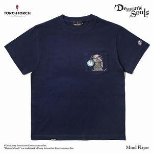 Demon's Souls Torch Torch T-shirt Collection: Latria Octopus Jailer In The Tower Navy (S Size)_