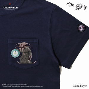 Demon's Souls Torch Torch T-shirt Collection: Latria Octopus Jailer In The Tower Navy (S Size)_