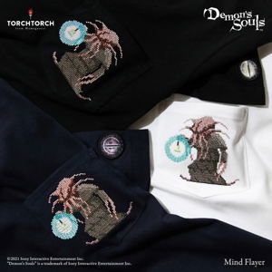 Demon's Souls Torch Torch T-shirt Collection: Latria Octopus Jailer In The Tower Navy (S Size)_